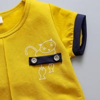 Baby Boys Ljetna odjeća, TODDLER Cartoon Set odjeće, majica s kratkim rukavima od novorođenčadi + kratke