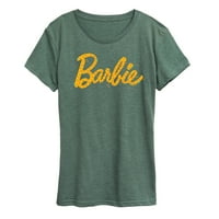 Barbie - Floral Full Logo - Ženska grafička majica kratkih rukava