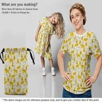 Onuone pamuk poplin svijetlo žuta tkanina životinjska haljina materijala tkanina za ispis tkanina sa