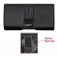 Clip Case Real za iPhone Mini - Kožni okretni poklopac kućišta za nošenje nosač za nošenje zaštitnog