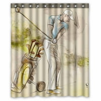 Podržavanje Golf Swing Vodootporna poliesterska tkanina za tuširanje