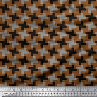 Soimoi viskoza šifonska tkanina apstraktna geometrijska tiskana tkanina od dvorišta široko