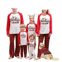 Yilvust Family Božićni PJS postavlja božićne pidžame za obiteljske reindeer xmas jammies za spavanje