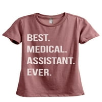 Najbolji medicinski asistent ikad ženska modna opuštena majica Tee Heather Tan Veliki