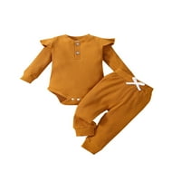 JXZOM Baby Girl outfitse jesen zimska odjeća novorođenčad romper dugih rukava Bodysuit Plant setovi