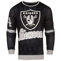 Muški los Angeles Raiders Bo Jackson penzionirani igrač ružnog džemper