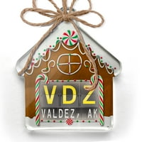 Ornament tiskao je jedan naiden VDZ aerodromski kod za Valdez, AK Božić Neonblond