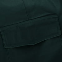 Odobrena ured JYEITY, teretne hlače Čvrsta boja čipke labave višestruke džepne hlače niske staze vojske