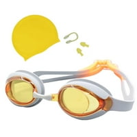 Ruanlalo set plivajuće naočare Ergonomics Visoka jasnoća plivaju silicijumske naočare za plivanje s