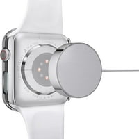 Čvrsti futrola s kaljenim zaštitnim zaštitom od stakla kompatibilan sa Apple Watch se serije serije