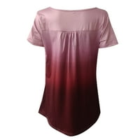 Vrhovi prevelike majice za žene Ženske postepene promjene Kratki rukav SummErtime modna bluza o vratu