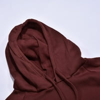 Duks za ženske dukseve prevelike dugačke dugačke duge haljina u obliku pune boje Srednja duljina V izrez