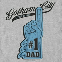 Muški Batman Gotham City Tata Grafički tee Athletic Heather Veliki