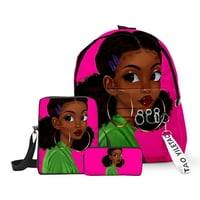 Toyella Fashion Print Girl Backpack Olovka za olovke Messenger Trodijelni odijelo 22style ruksak