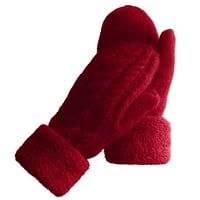 Ženske zimske rukavice tople obloge ugodne vunene pletene rukavice rukavice rukavice