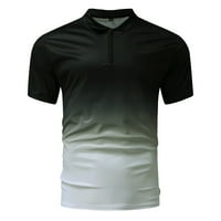 Polo majice za muškarce modni casual sportske gradijentne rever kratkih rukava Top muške majice