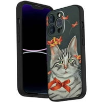 Kompatibilan sa iPhone Pro telefonom, Cat-Kitty Case Silikon zaštitni za teen Girl Boy Case za iPhone Pro