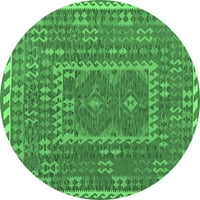 Ahgly Company u zatvorenom okruglu Oriental Emerald Zelene tradicionalne prostirke, 4 'Round
