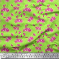 Soimoi Pamuk poplanski tkanini geometrijski dizajn, lišće i cvjetna umjetnička tkanina za ispis sa širokim