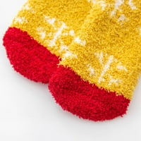 Čarape za žene Božićni poklon Fluffy Coral Velvet Debela topla zima za novogodišnji poklon bo s bo čarapama