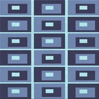 Ahgly Company u zatvorenom pravokutniku s uzorkovima Crystal plave površine, 3 '5'