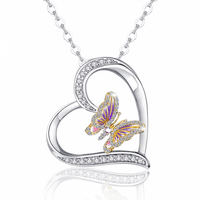Romantična valentinova novogodišnja draguška ogrlica, ogrlica od kristalnog privjeska za žene za žene