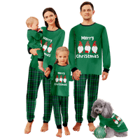 Porodica koja se podudara sa božićnim pidžamama Spavaće za spavanje Božićne veličine tiska za djecu