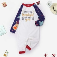 Poklon za oca majke djece odmora Porodica Božić Pajamas Toddler Unise Spavaće odjeće, dvodijelni za