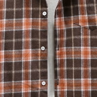 Pyju Regular Fit Plaid Flannel majica za muškarce Prodaja čišćenja, casual gumb dolje provjerene jakne