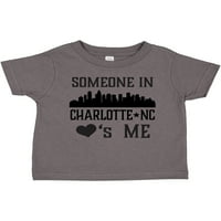 Inktastična Charlotte North Carolina Neko voli mi poklon mališani dečko ili majicu Toddler