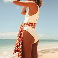 Žene plus veličine jednodijelni kupaći kostimi kupaći kostim bikini plivajući odjeću s vrpcom