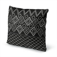Beni marokanski print crni naglasak jastuk Kavka dizajna