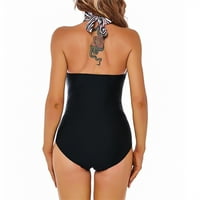 Žene kupaći kostim kupaći kostim za žene Ženski modni remen struk ispisano jedno-kupaće kostim Slim