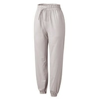 Ženske hlače Čvrsta boja casual elastična struka Comfy casual sa džepovima