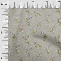 Onuone viskoznog dresa Dusty sive tkanine odlazi i cvjetni umjetnički šivaći materijal za ispis tkanina