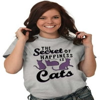 Luda mačka dama tajna sreće Ženska grafička majica Tees Brisco brendovi s