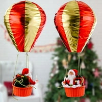 Wolliclymy Christmas Indoor Santa Claus Topli zrak Balon prozor Privjesak stropni viseći tržni centar