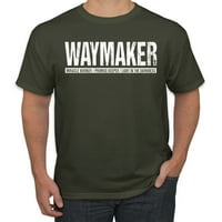 Wild Bobby Waymaker Inspirativni kršćanski muškarci Grafički tee, Vojna zelena, XX-velika