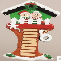 Drvo kuća personalizirano ukrašavanje božićnog stabla Do-IT-sami