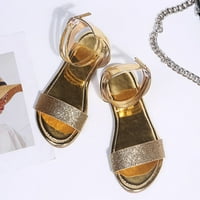 Jjayotai sanceli za žene čišćenje ženskih sandala Ljetne modne sandale ravne papuče otvorene nožne plažne