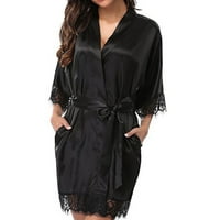 Žene donje rublje Sleeplear Silk čipke Robe haljina noćne ogrtače