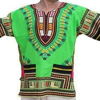 NIUER MAN DASHIKI Majica Afričkim tiskanim majicama Hippie Ljetni vrhovi Casual bluza Tribal Festival