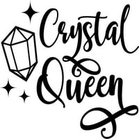 Crystal Queen Crystals Stones Magic Vibes Energbin Poravnanje zidne naljepnice za zidove Ogulje i stick