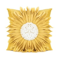 Živjeli 3D 3D cvjetni jastuk za bacanje kofera Dekorativni jastuk navlake meke baršunaste jastučnice