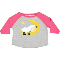 Inktastične slatke ovce, spavaće ovce, mjesec, zvijezde, uspavano poklon mališani dječak ili majica mališana