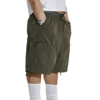 Wybzd Muške labave kratke hlače Ljetne klasične prevelike hlače za povremene pantalone s elastičnim