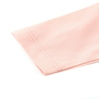 Glookwis Kids Lijecticking Majica Loose Bluze Slatke slatke vrhove Baggy Rucle t majice Tee Light Pink