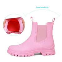 Ženske kratke kišne čizme Gumene vodootporne vrtne čizme elastične klizanje na glelicu Chelsea Boot