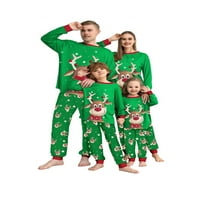 Božićne pidžame za obiteljski božićni PJS podudaranje kompleta za parove za odrasle dječje pas smiješno