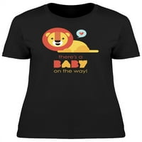 Lav, ima bebu na putu majica - majica -image by shutterstock, ženska x-velika